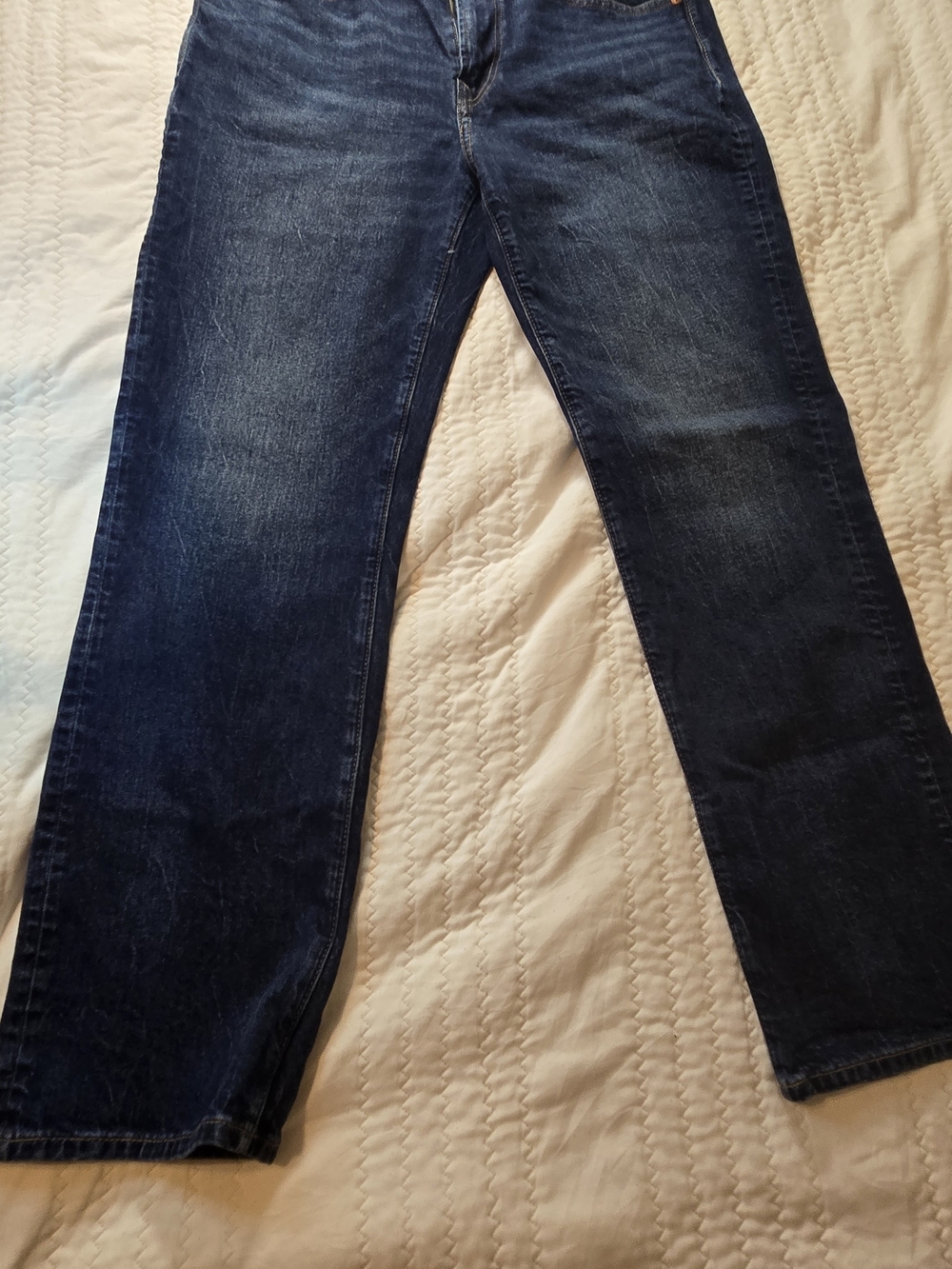 American Eagle Outfitters Relaxed Jeans in Dark Blue Wash